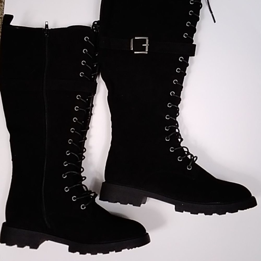 JF WOMEN'S SHOES SIZE 9 BLACK BOOTS